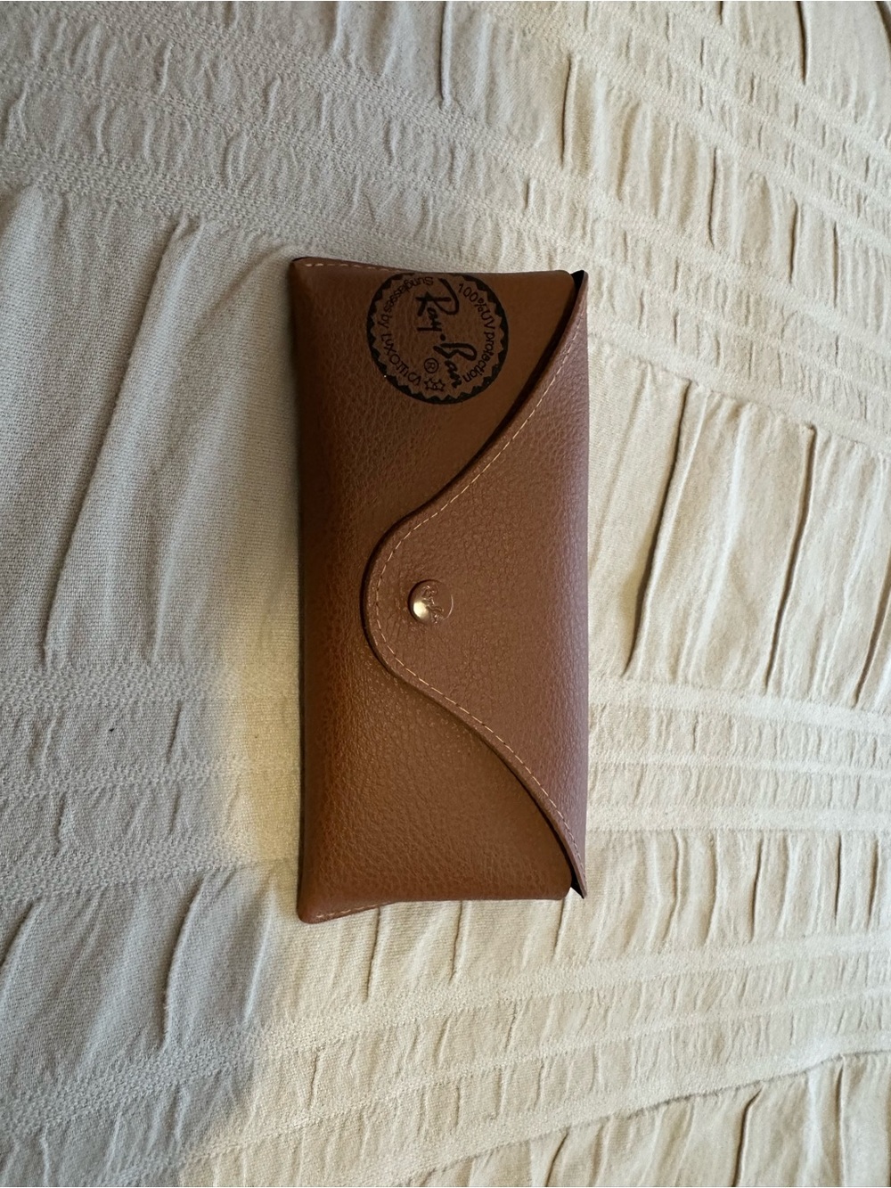 Ray-Ban Brown Foldover Sunglasses Case